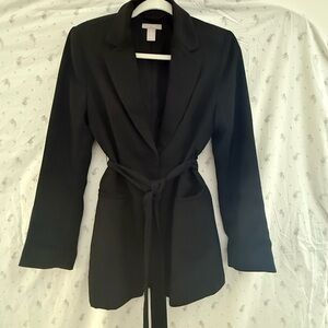 H&M Tie Waist Blazer